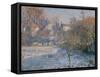 Frost, 1875 by Claude Monet-Claude Monet-Framed Stretched Canvas