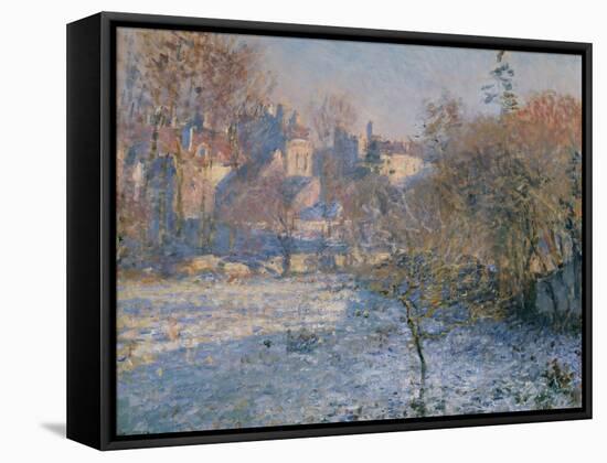 Frost, 1875 by Claude Monet-Claude Monet-Framed Stretched Canvas