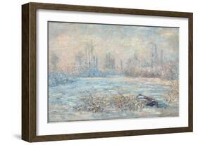 Frost, 1880-Claude Monet-Framed Giclee Print