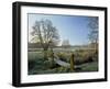 Frost at Thundery Meadows, Elstead, Surrey, England, UK-Pearl Bucknall-Framed Photographic Print