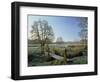 Frost at Thundery Meadows, Elstead, Surrey, England, UK-Pearl Bucknall-Framed Photographic Print