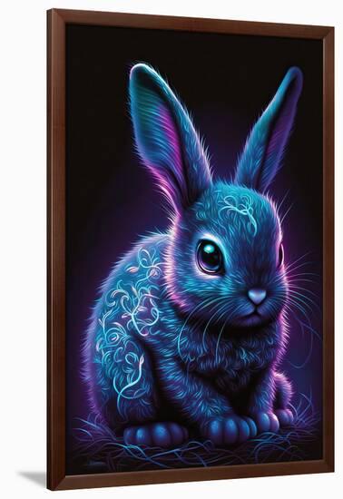 Frost Bunny 2-null-Framed Art Print