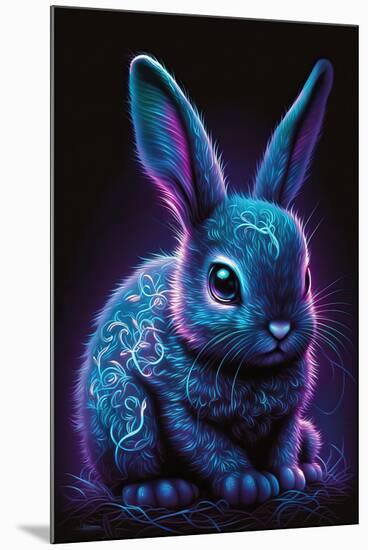 Frost Bunny 2-null-Mounted Art Print