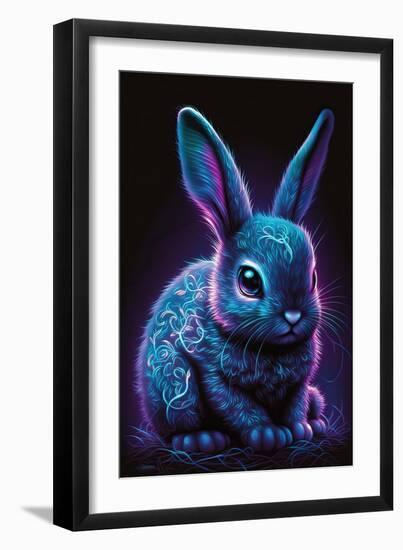 Frost Bunny 2-null-Framed Art Print