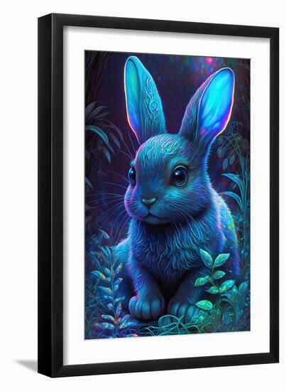 Frost Bunny 8-null-Framed Art Print