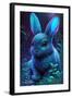 Frost Bunny 8-null-Framed Art Print