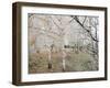 Frost-Covered Birch Trees, Town of Cakovice, Prague, Czech Republic, Europe-Richard Nebesky-Framed Photographic Print