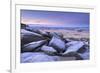 Frost Covered Granite Boulders at Great Staple Tor in Dartmoor National Park, Devon, England-Adam Burton-Framed Photographic Print