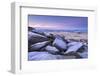 Frost Covered Granite Boulders at Great Staple Tor in Dartmoor National Park, Devon, England-Adam Burton-Framed Photographic Print