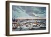 Frost Fair on the River Thames Near the Temple Stairs in 1683-84-Thomas Wyke-Framed Giclee Print