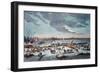 Frost Fair on the River Thames Near the Temple Stairs in 1683-84-Thomas Wyke-Framed Giclee Print