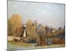 Frost in Louveciennes, 1873-Alfred Sisley-Mounted Giclee Print