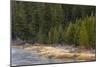 Frost on autumn colors on bank of Madison River, Yellowstone National Park, Wyoming-Adam Jones-Mounted Photographic Print