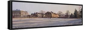 Frost, Royal Crescent and Brock Street, January 2011-Peter Brown-Framed Stretched Canvas