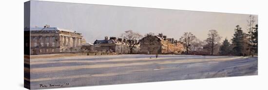 Frost, Royal Crescent and Brock Street, January 2011-Peter Brown-Stretched Canvas