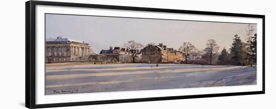 Frost, Royal Crescent and Brock Street, January 2011-Peter Brown-Framed Giclee Print