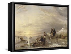 Frost Scene, 1827-William Collins-Framed Stretched Canvas