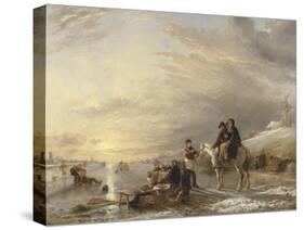 Frost Scene, 1827-William Collins-Stretched Canvas