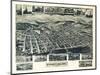 Frostburg, Maryland - Panoramic Map-Lantern Press-Mounted Art Print