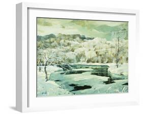 Frosted Trees-Jonas Lie-Framed Giclee Print