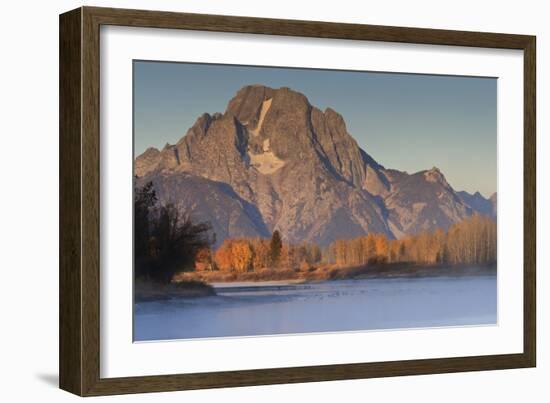 Frosty Autumn (Fall) Dawn at Oxbow Bend-Eleanor-Framed Photographic Print