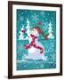 Frosty & Fab III-Teresa Woo-Framed Art Print