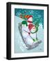 Frosty & Fab IV-Teresa Woo-Framed Art Print