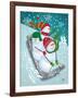 Frosty & Fab IV-Teresa Woo-Framed Art Print