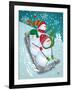 Frosty & Fab IV-Teresa Woo-Framed Art Print