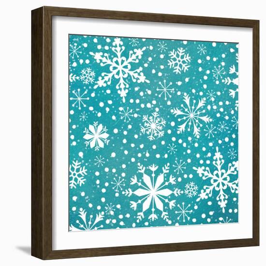 Frosty & Fab Snow-Teresa Woo-Framed Art Print