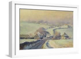 Frosty Fields, Aston, 1991-Trevor Chamberlain-Framed Giclee Print