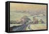 Frosty Fields, Aston, 1991-Trevor Chamberlain-Framed Stretched Canvas