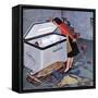 "Frosty in the Freezer", February 21, 1959-John Falter-Framed Stretched Canvas