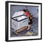 "Frosty in the Freezer", February 21, 1959-John Falter-Framed Giclee Print