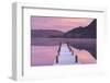 Frosty Jetty on Ullswater at Dawn, Lake District, Cumbria, England. Winter (November)-Adam Burton-Framed Photographic Print