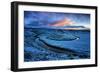 Frosty Landscape and Warm Clouds, Hayden Valley, Yellowstone-Vincent James-Framed Photographic Print