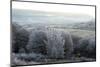 Frosty landscape, Powys, Wales, United Kingdom, Europe-Graham Lawrence-Mounted Photographic Print