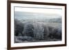 Frosty landscape, Powys, Wales, United Kingdom, Europe-Graham Lawrence-Framed Photographic Print