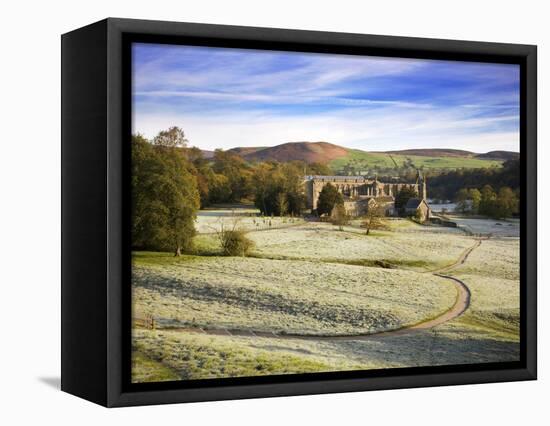 Frosty Morning at Bolton Priory Ruins (Bolton Abbey), Yorkshire Dales National Park, Yorkshire, Eng-Mark Sunderland-Framed Stretched Canvas