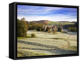 Frosty Morning at Bolton Priory Ruins (Bolton Abbey), Yorkshire Dales National Park, Yorkshire, Eng-Mark Sunderland-Framed Stretched Canvas