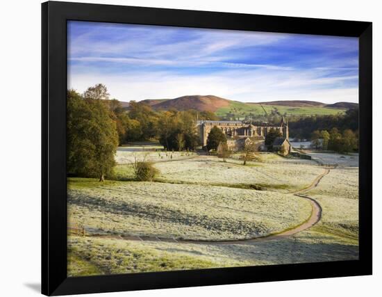 Frosty Morning at Bolton Priory Ruins (Bolton Abbey), Yorkshire Dales National Park, Yorkshire, Eng-Mark Sunderland-Framed Photographic Print