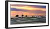 Frosty Morning Golf and Sunrise Sky-Sheila Haddad-Framed Photographic Print