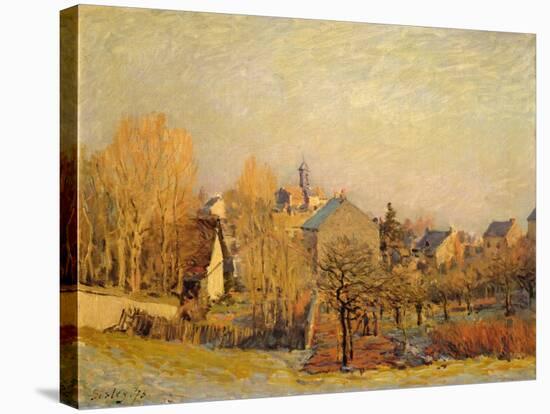 Frosty Morning in Louveciennes, 1873-Alfred Sisley-Stretched Canvas