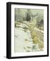 Frosty Morning, (Oil on Canvas)-Walter Elmer Schofield-Framed Giclee Print