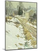 Frosty Morning, (Oil on Canvas)-Walter Elmer Schofield-Mounted Giclee Print