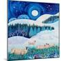 Frosty Sheep acrylics on paper-Lisa Graa Jensen-Mounted Giclee Print