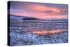 Frosty Sunset at Yellowstone River, Wyoming-Vincent James-Stretched Canvas