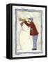 Frosty Winter Hug-Robin Betterley-Framed Stretched Canvas