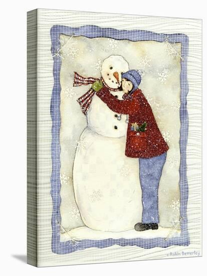 Frosty Winter Hug-Robin Betterley-Stretched Canvas