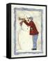 Frosty Winter Hug-Robin Betterley-Framed Stretched Canvas